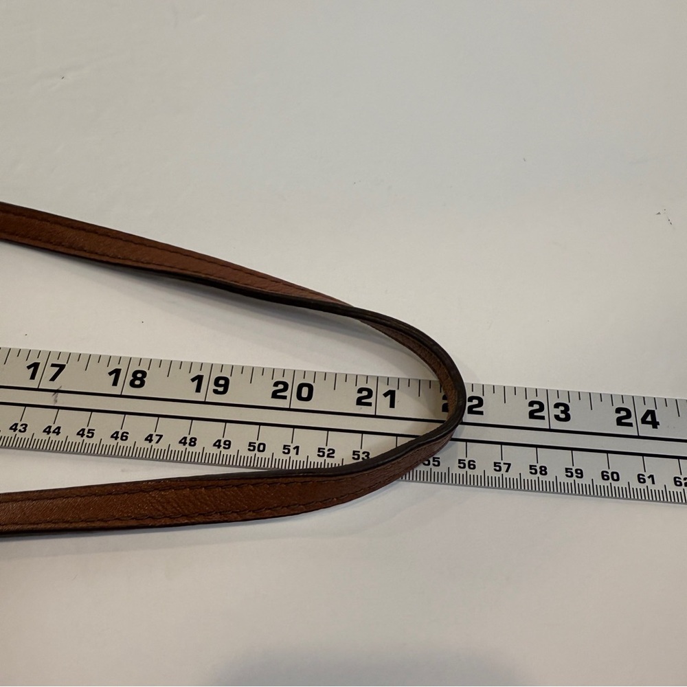 ✨ Banana Republic Chestnut Leather Half Moon Crossbody – Preloved Luxe Classic - Picture 5 of 16